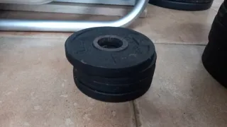 Set de pesas gimnasio