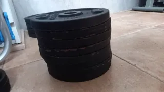 Set de pesas gimnasio