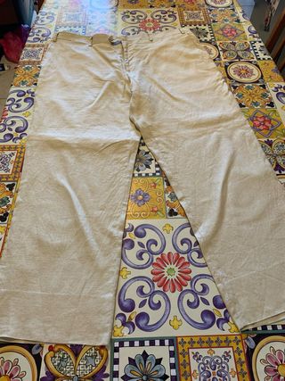 Pantaloni uomo beige estivi tg 5XL. (54it)