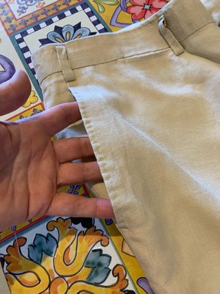 Pantaloni uomo beige estivi tg 5XL. (54it)