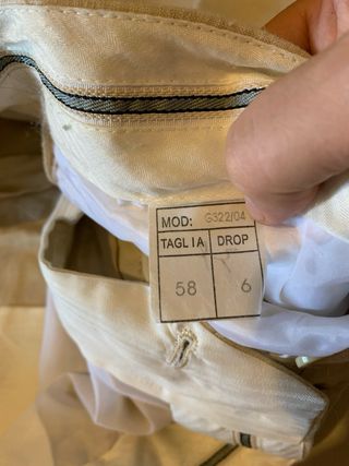 Pantaloni uomo beige estivi tg 5XL. (54it)