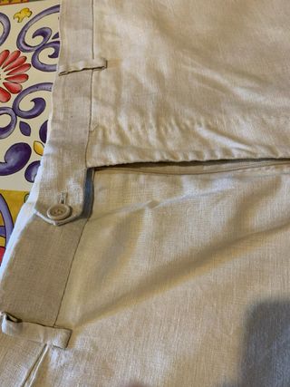 Pantaloni uomo beige estivi tg 5XL. (54it)