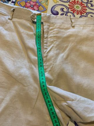 Pantaloni uomo beige estivi tg 5XL. (54it)