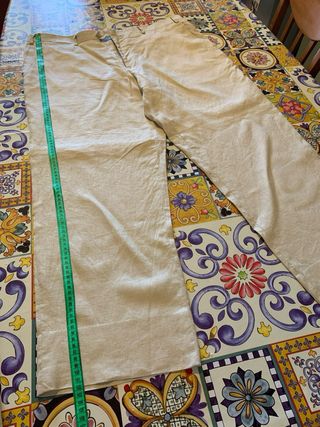 Pantaloni uomo beige estivi tg 5XL. (54it)