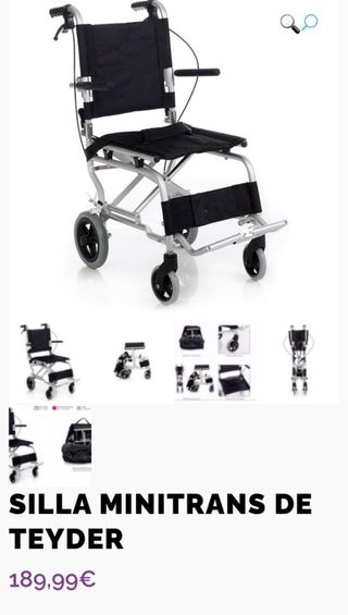 silla de ruedas, válida solo para andar x casa.