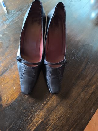Zapatos de piel negros