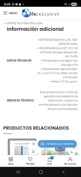 Máquina de Ozono para Lavadora