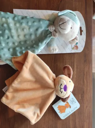 2 Doudous Peluche Perro y Oso
