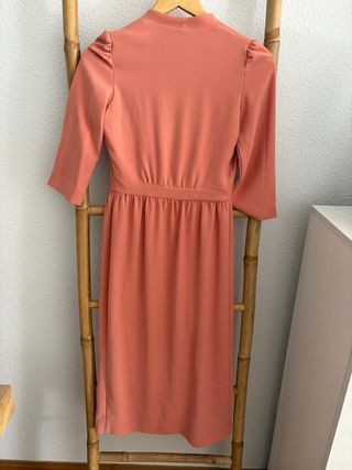 Vestido midi Cherubina  salmón 