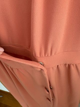 Vestido midi Cherubina  salmón 