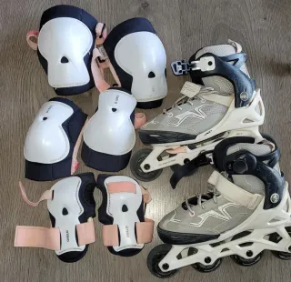 Patines en línea Oxelo( protecciones a juego)