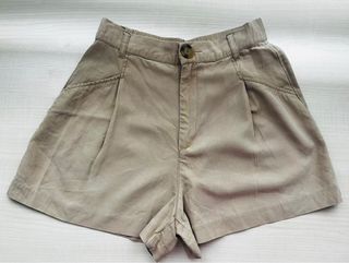 Pantalón corto Zara marrón fino