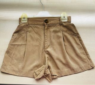 Pantalón corto Zara marrón fino