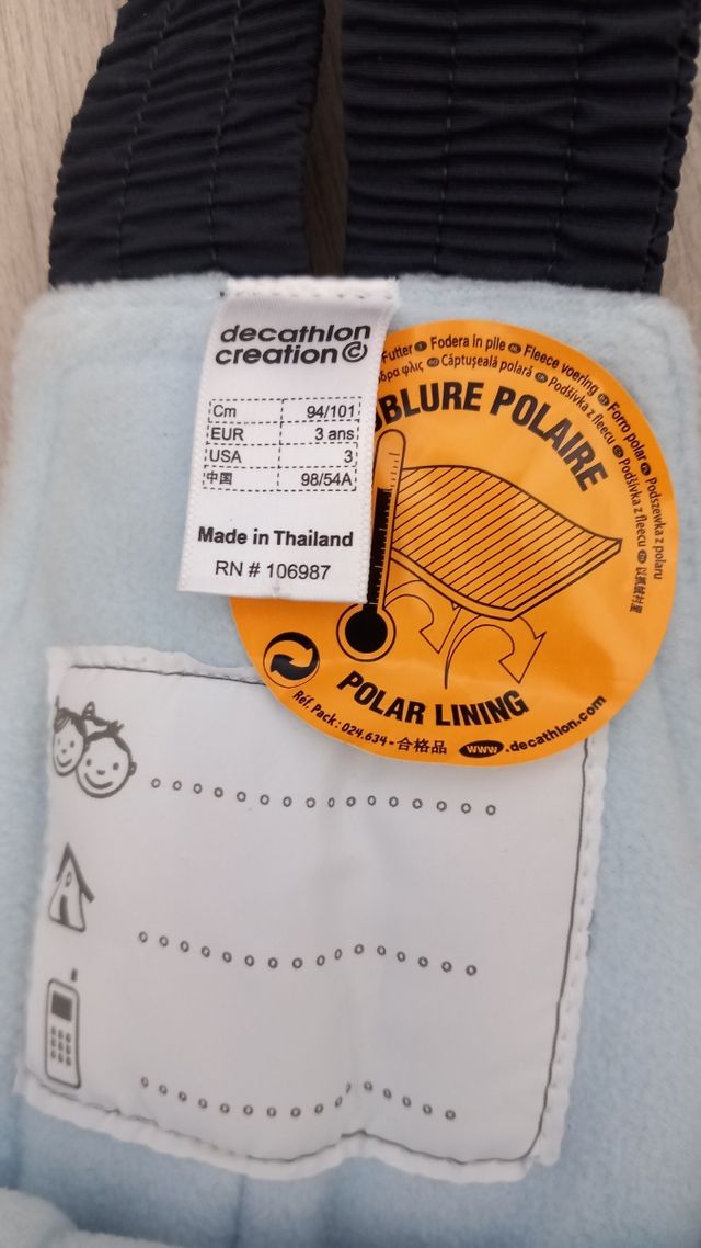 Tuta da neve Wedze 3 anni