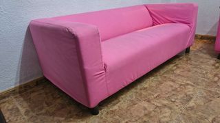 2 Sofás Klippan 2 plazas rosa Ikea