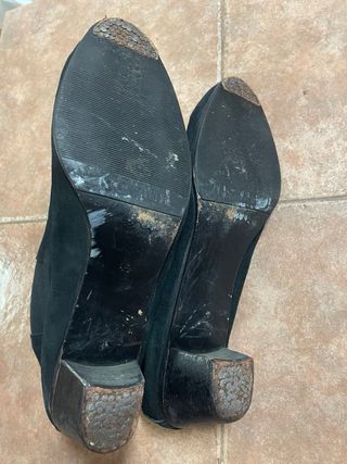 Botines de flamenco negros