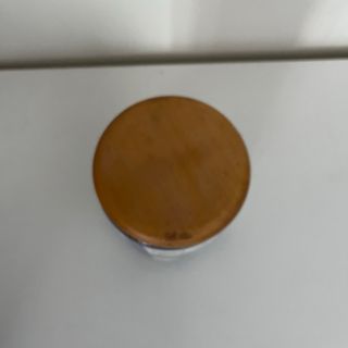 Vaso Caffè in ceramica con coperchio in legno