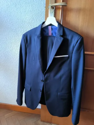 Traje Zara Hombre Azul