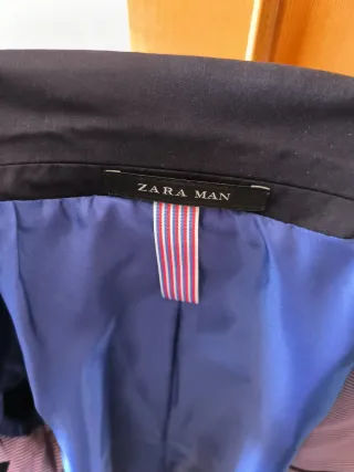 Traje Zara Hombre Azul