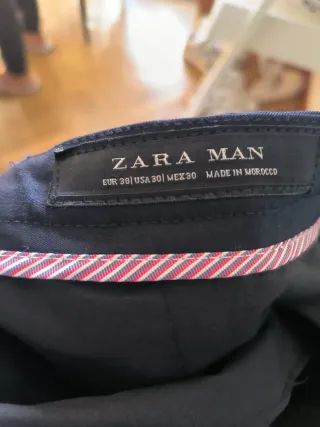 Traje Zara Hombre Azul