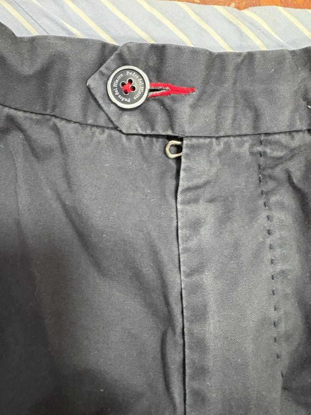 Pantalones Chinos Pedro del Hierro Azul marino 