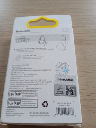 Ganchos Adhesivos Baseus (Pack 4)