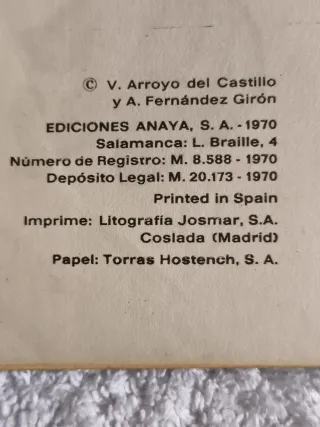 ANTIGUO LIBRO LECTURA ESCOLAR INFANTIL 1° EGB 1970