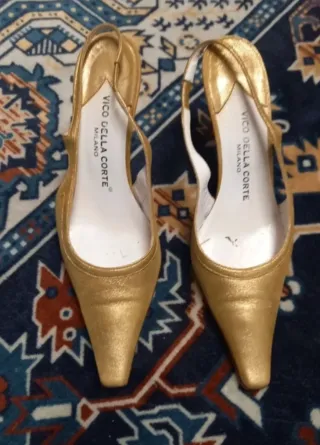 Scarpe Vico Della Corte oro donna
