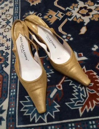 Scarpe Vico Della Corte oro donna