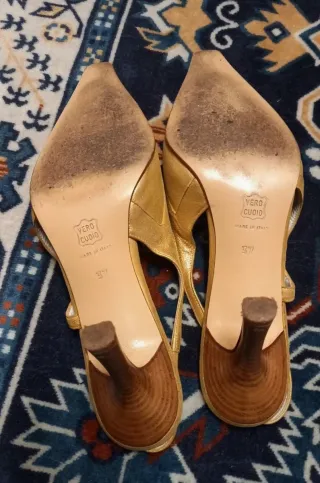 Scarpe Vico Della Corte oro donna