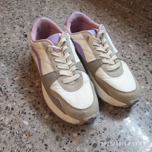 Zapatillas deportivas mujer morado y blanco