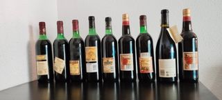 Bottiglie di vino antiche - Collezione varia