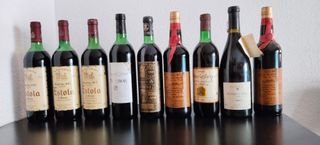 Bottiglie di vino antiche - Collezione varia