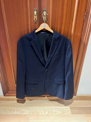 Chaqueta de traje Zara Man azul