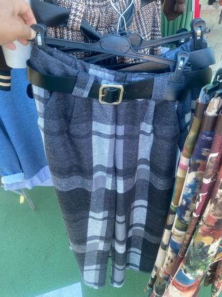 Pantalones de cuadros Sandra talla M