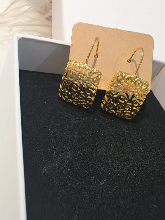 Pendientes Filigrana chapa Oro Ley