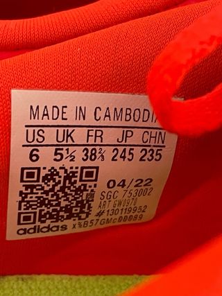 Adidas Predator Edge.4 FxG J T38 2/3 Naranjas