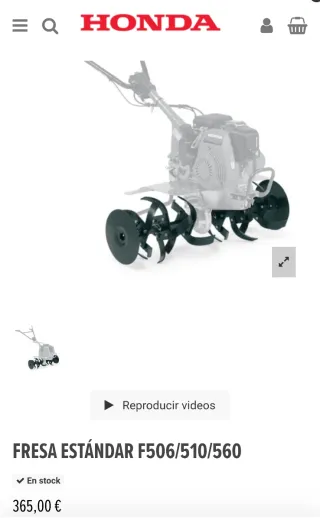 Fresas para motoazada