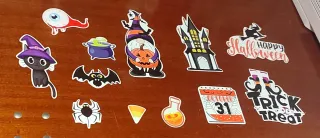 12 Imanes nevera Halloween