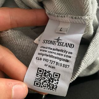 Sudadera Stone Island Gris Talla L