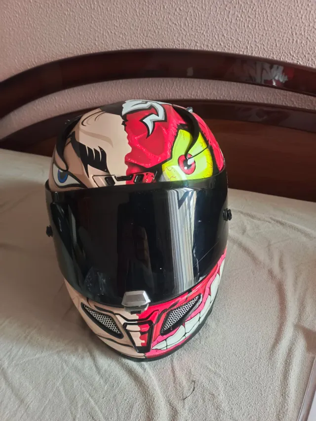 Casco HJC doble facee marvel