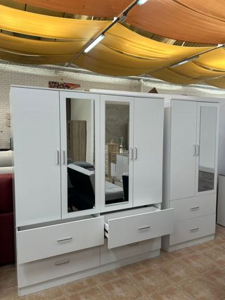 Armario Ropero 2 o 4 Puertas Blanco - Dormitorio