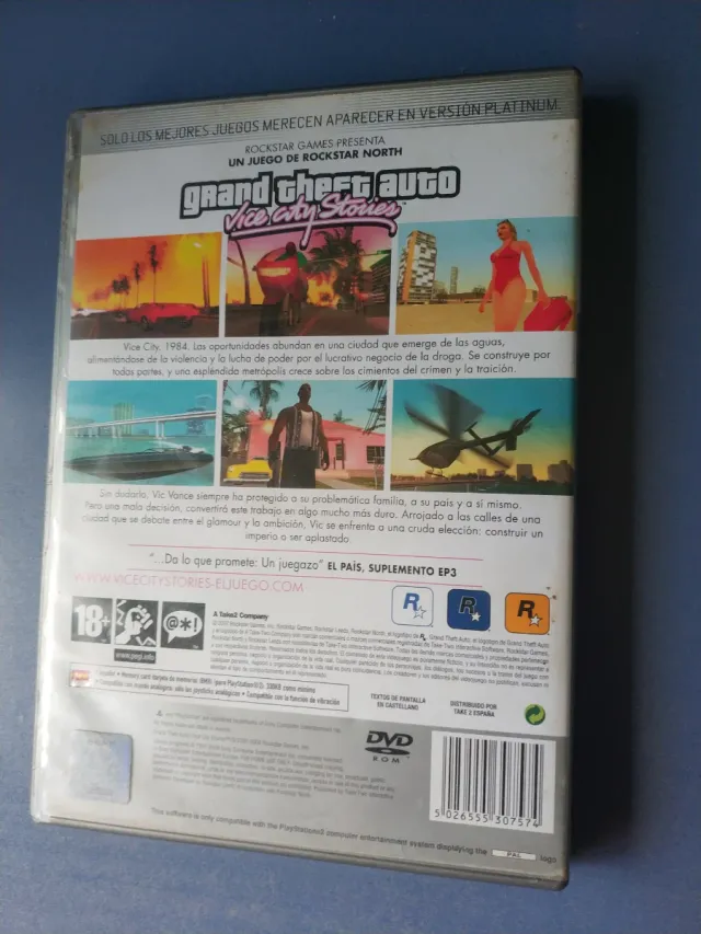 GTA Vice City Stories PS2 Platino