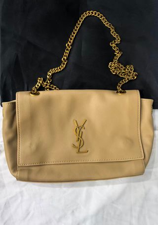 Bolso YSL Kate Beige y Dorado