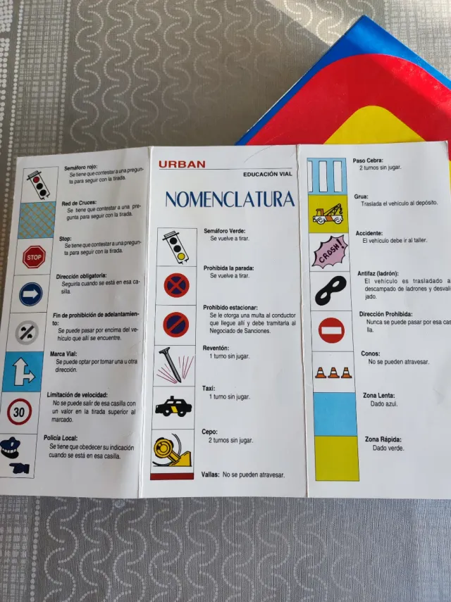 Juego Mesa Urban Seguridad Vial Antiguo