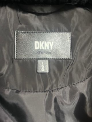 Abrigo DKNY Negro Mujer