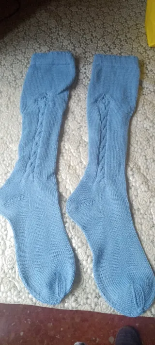 Medias niño baturro azul