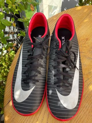 Zapatillas Fútbol Sala Nike MercurialX Negras Roja