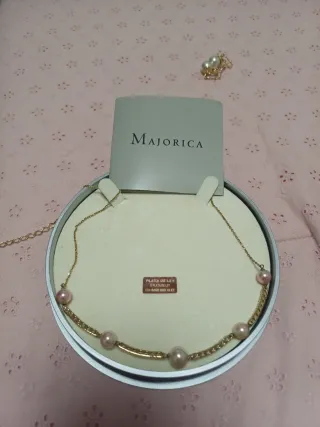 Collar Majorica Perlas Oro Rosa