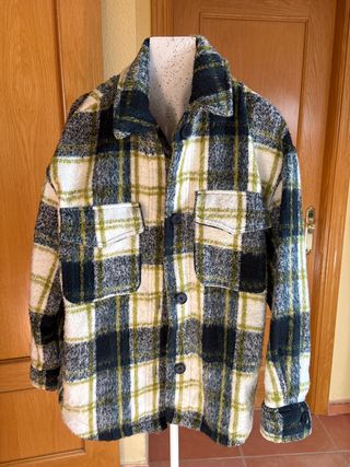 Chaqueta de lana a cuadros